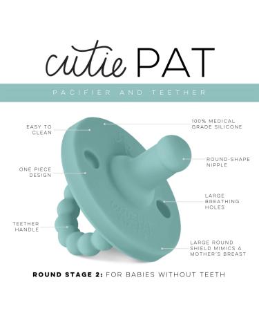 Ryan & Rose Cutie PAT Pacifier Teether - Stage 2 (Seaglass) - Buy Online on GoSupps.com