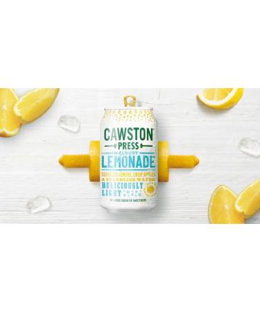 Cawston Press Cloudy Lemonade Juice Drink 330ml Cans All Natural - Gluten Free - Low Calorie - Vegan - No Added Sugar (24 Cans x 330ml) 330 ml (Pack of 1) - Buy Online on GoSupps.com