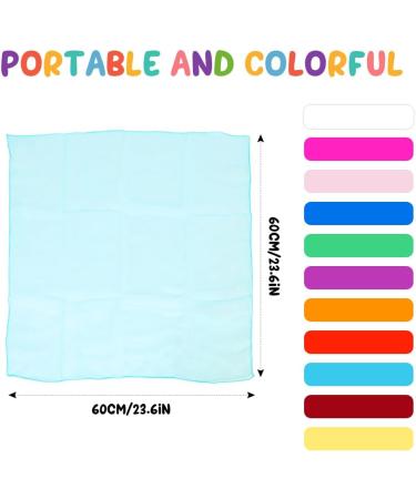 Aicoimy Juggling Scarves - 12 Pack Chiffon Dance Scarves for Juggling Dancing & Sensory Play (60x60cm) - International Shipping Available - Buy Online on GoSupps.com