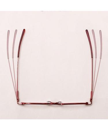 Sfive Mini Narrow Reading Glasses - Compact Portable Presbyopia Glasses for Men & Women - Ultralight Gold +3.0 - Buy Online on GoSupps.com