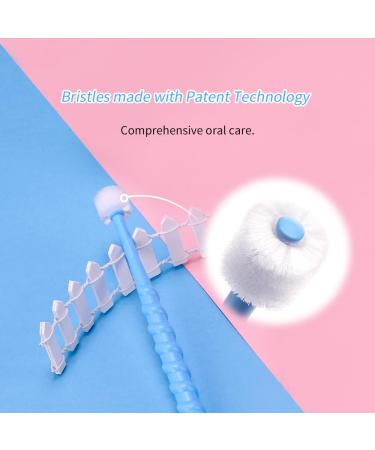 Ryvera Children's Toothbrush Set - 2 Pack 360 Soft Bristle Design Ergonomic Handle for Ages 6-12 Gentle on Gums - Buy Online on GoSupps.com