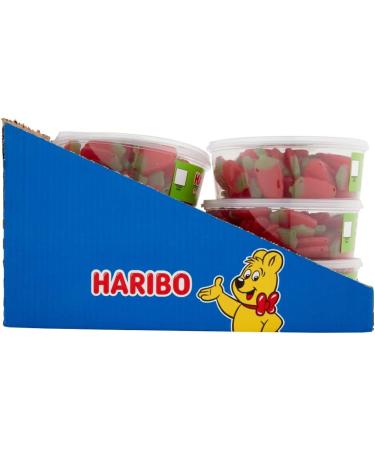 HARIBO Giant Strawbs 6 x 75 Pieces Sweets Tub (825 g) - Buy Online on GoSupps.com