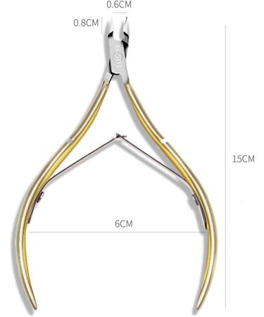 SVAASA Nail Clippers Nail Cuticle Scissors Stainless Steel Manicure Pedicure Tools Golden/Silver Dead Skin Scissor Nipper Clipper Tool Manicure Tools - Buy Online on GoSupps.com