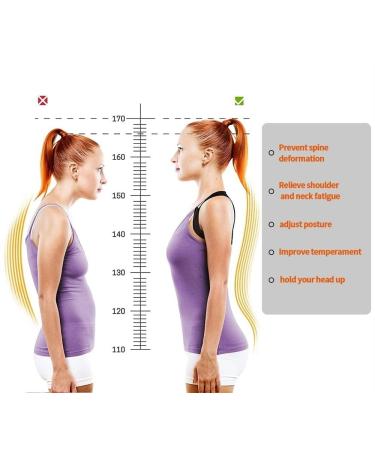 Adjustable Upper Back Brace Posture Corrector - Invisible Hunchback Correction Belt for Pain Relief | Large Pink (132-176 lb - Buy Online on GoSupps.com