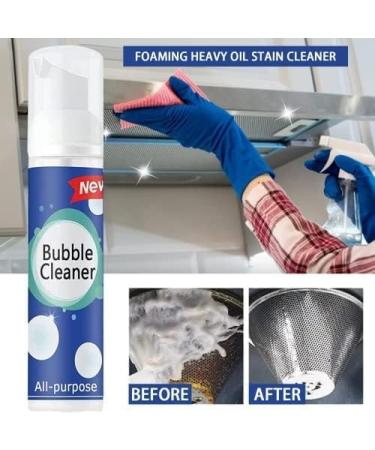 Bexe Bubble Cleaner Foaming Heavy Oil Stain Cleaner All-purpose Rinse-free Cleaner Spray Stubborn Grease & Grime Remover Powerful Stain Removing Foam Cleaner (1pcs) - Buy Online on GoSupps.com