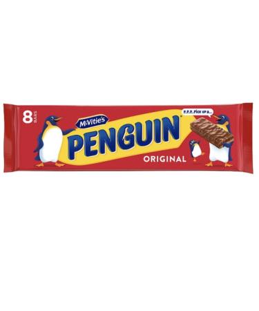 McVitie's Penguin Original Milk Chocolate Cookies - 8 Chocolate Cookies (Pack of 1)