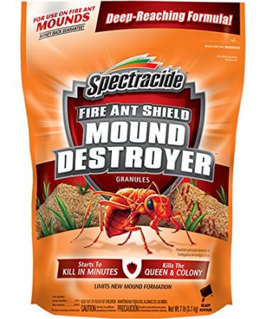 Spectracide Fire Ant Shield Mound Destroyer Granules, Destroys Fire Ant Mound, Kills Queen and Colony, 7 lb