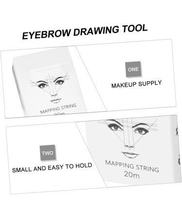 Housoutil 1box Locating Measuring Salon Embroidered Tools Auxiliary Makeup Rulers Drawing Supplies 6x4.5cm White - Buy Online on GoSupps.com