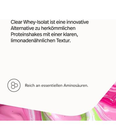  edubily nutrition edubily nutrition Clear Whey Isolate Transparent Protein Drink - Approximately 90% protein - Lactose-free - 500g powder - Fruity flavors (raspberry/lime) - Buy Online on GoSupps.com