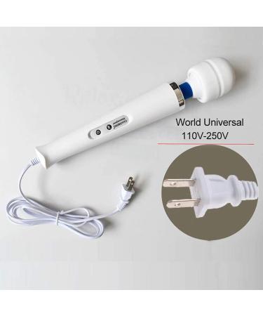 Powerful 10 Speed Handheld Electric Back Massager for Sports Recovery and Muscle Pain Relief - White - Buy Online on GoSupps.com