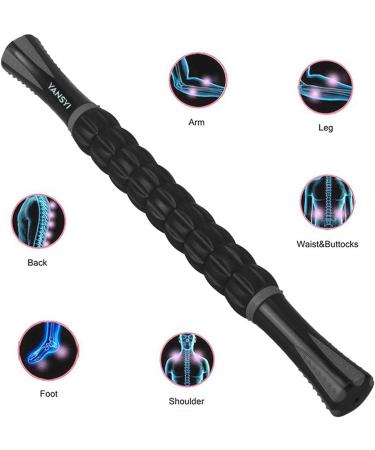 Yansyi Muscle Roller Stick for Athletes - Myofascial Release & Recovery Tool (Gray) - Buy Online on GoSupps.com