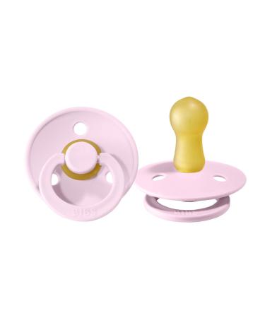Sut in natural rubber from Bibs - Round - Baby Pink (6-18m)