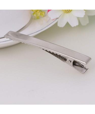 100 Pcs 3.1 Inch Silver DIY Hair Clips - Metal Alligator Clips for Hair Styling & Crafts - Buy Online on GoSupps.com