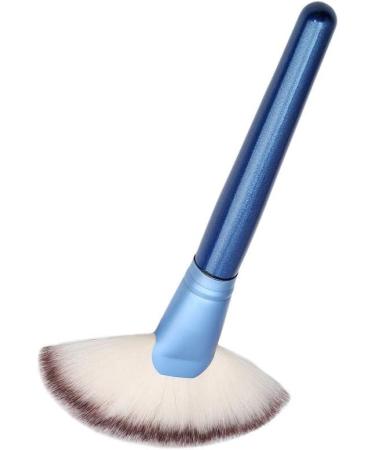UKD Large Fan Makeup Brush Blending Highlighter Face Contour Powder Brush Blue Durable and Useful - Buy Online on GoSupps.com