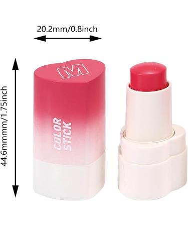 GMBYLBY Cheeks and Lip Rouge Stick Waterproof Matte Cream Makeup Rouge for Fashion Women and Girls Easy to Apply and Cream Blush - Buy Online on GoSupps.com
