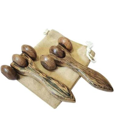 Portable Ergonomic Wooden Hand Massage Roller 7 | Enhance Relaxation & Stress Relief - Shop Now - Buy Online on GoSupps.com