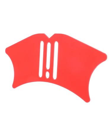 Ipetboom Eyeliner Aids Heated Lash Curler Silicone Molds Mascara Tool Aids Eyeliner Guard Miss Highlight Gel 10.3x3.8cm Red