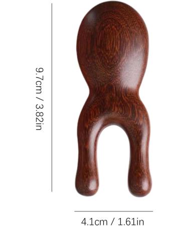 Brown Wood Facial Massage Device | Ergonomic Portable Massager for Smooth Skin - Natural Wood Tool for Face Nose Ear & Mouth Massage - Buy Online on GoSupps.com