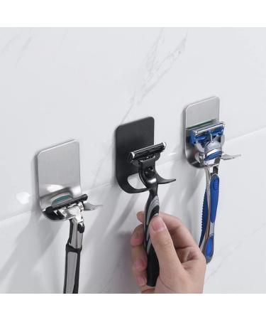 Lurrose Stainless Steel 6th Shaver Holder - High-Performance Bathroom Organizer & Shower Hook for Razors | Utility Storage Hooks - Buy Online on GoSupps.com