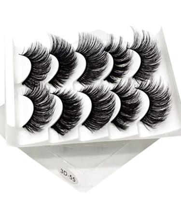 Desikixudy 3D-55(Mixed) Soft And Comfortable Cotton Thread Stem Stereo Multi-Layer Eyelashes Fiber False Eyelashes - Buy Online on GoSupps.com