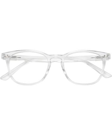 Buy Blue Light Blocking Glasses for Women & Men - Oval Transparent Style | Best Eye Protection - Buy Online on GoSupps.com
