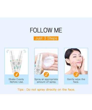Ikasus Portable Moisturizer BB Cream - Full Coverage Concealer Make-Up Spray for All Skin Types | Matt Oil Control & Brightening Skin Tone - Buy Online on GoSupps.com