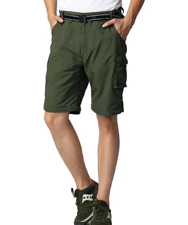 JOMLUN Boys Scout Convertible Hiking Pants - Army Green, Youth Cargo Trouser for Outdoor Climbing - Size 12-14 Years - Buy Online on GoSupps.com