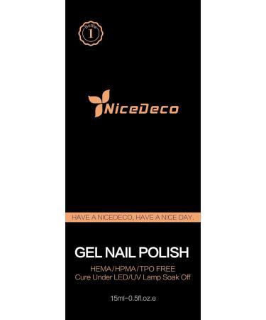 Nicedeco Gel Nail Polish 15ml UV/LED Soak-Off Gel Polish Nail Art Manicure Pedicure Salon & Home Use - Long Lasting & Easy to Apply 256 N256 - Buy Online on GoSupps.com