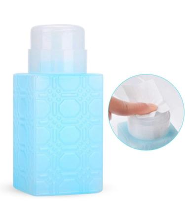 Portable Refillable Pump Dispenser Container for Nail Polish Makeup Remover Lotion (Square Blue) - Buy Online on GoSupps.com