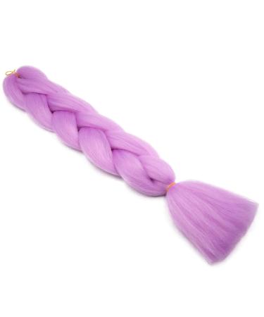 Buy Gairyan Jumbo Braid Extensions - 100g Ombre Synthetic Hair - 60cm Light Purple Afro Braids for Box & Crochet Styles - Buy Online on GoSupps.com