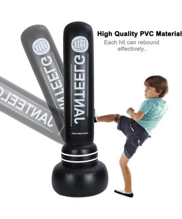 Punching Bag for Kids and Adults | GEMGO 180cm Stand | Thickened PVC Speed Ball | Karate Workout Fitness - Buy Online on GoSupps.com