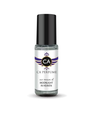 CA Perfume Impression of Moonlight In Heaven For Women & Men Replica Fragrance Body Oil Dupes Alcohol-Free Aromatherapy Sample Travel Size Concentrated Long Lasting Attar Roll-On 0.14 Fl Oz/4ml-X1