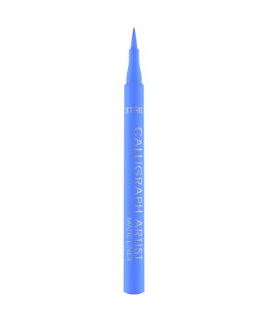 Catrice Calligraph Artist Matte Liner Eyeliner No. 020 blue immediate result color -intensive matt vegan without microplastic particles nanoparticles free without perfume 1 -ml) 1.1 ml (1 Pack) 020 Ocean flirt