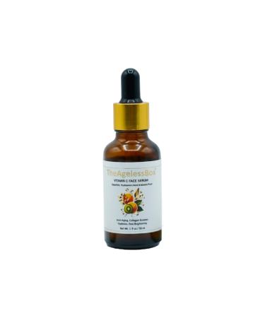 TheAgelessBox Ayurvedic Vitamin C Face Serum Anti-Aging Brightening & Hydrating Face Serum with Kakadu Plum Niacinamide & Hyaluronic Acid for Glowing Radiant Skin Vegan & Cruelty-Free 30ml
