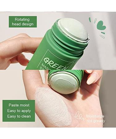 2-Pack Green Tea Cleansing Mask Stick for Poreless Deep Cleanse and Blackhead Removal - Oil Control, Acne Improvement, and Moisturization for All Skin Types - Men and Women, Sensitive Skin Friendly - Buy Online on GoSupps.com