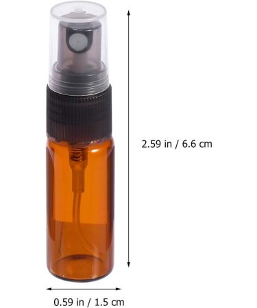 Beaupretty 10pcs 5ml Empty Brown Glass Spray Bottles with Atomizer - Perfect for Essential Oils Perfume & Cosmetics | International Shipping - Buy Online on GoSupps.com