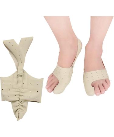 2pcs Shoe Mat Sleeves for Valgus Big Toe Splint - Day & Night Care for Hallux Men Women, Beige - Breathable Bunion Protector & Toe Separators - Buy Online on GoSupps.com
