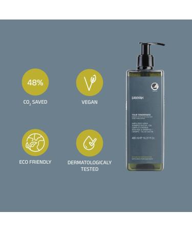  Anyah ANYAH 2 in 1 Shower Gel and Shampoo 18 x 480 ml - Delicate White Nettle Bath Gel - Vegan Body Soap - Ecolabel Certified - Buy Online on GoSupps.com