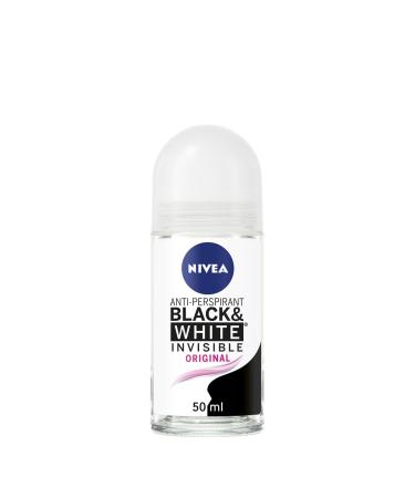 NIVEA Black & White Invisible Original Lot de 6 d odorants bille anti-transpirants anti-taches 48 h pour femme - 50 ml Fra che 500 ml (Lot de 6)