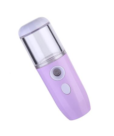 BIUDECO 1pc Hydrating Instrument Facial Mist Sprayer Beauty Care Spray Water Meter Mini Steamer Purple Abs