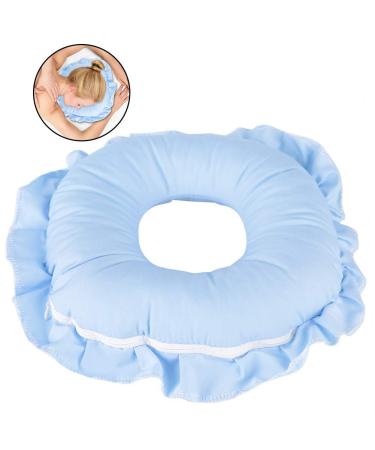 Polyester Face Relax Pillow for Spa Salon Massage - Blue Nap Rest Pillow for False Eyelashes & Adhesives - Buy Online on GoSupps.com