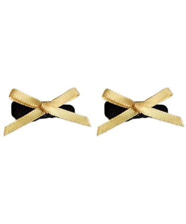 AJOIDR 2pcs Bowknot Shape Hairpins Hot Girls Ribbon Bowknot Hair Clip New Year Hair Clip for Woman Ponytail Hair Clip