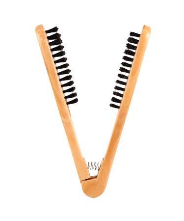 Gernie Hairdressing Comb & Double Brush V Shaped Wooden Straightening Tool for Smooth Hair | Best Hair Straightener Brush - Buy Online on GoSupps.com