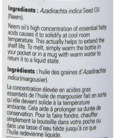 NOW Solutions Neem Oil 100% Pure Made From Azadirachta Indica (Neem) Seed Oil Natural Relief from Irritation and Other Skin Issues 30ml - Buy Online on GoSupps.com