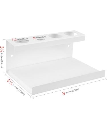 Adorila Electric Toothbrush Holder | Pebble Gate Sink Organizer | Wall-Mounted Compatible with Philips Sonicare & Oral-B (White) - Buy Online on GoSupps.com