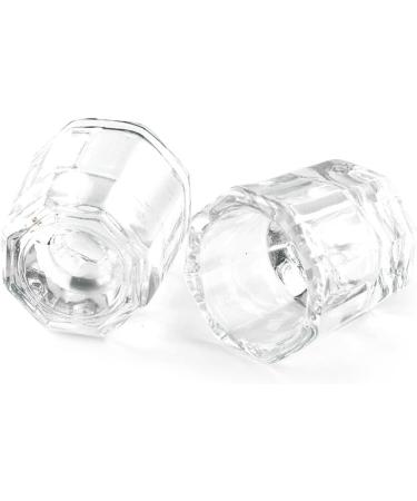 Crystal Bowl Cup Liquid Powder for Nails Acrylic Dappen Dish Clear Nail Art Tools for Women at Home - Buy Online on GoSupps.com