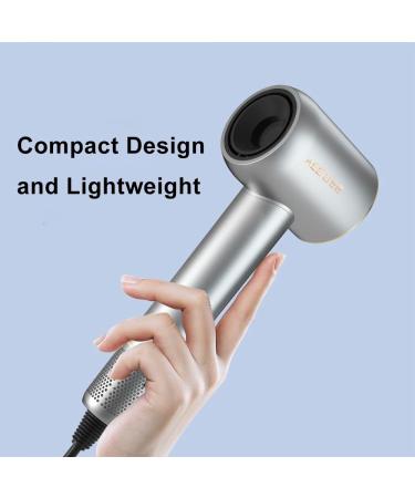 High Speed Hair Dryer 110 000 RPM - Nano-Plasma 1500W Portable & Quiet Blow Dryer for Home Kids & Travel - Silver - Buy Online on GoSupps.com