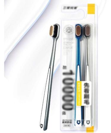 Zumaha Ultra-Like Manual Spinbrush Toothbrush Pack - 2 Sauber Brown & Silver 10 000 Bristles for Adults Pregnancy & Juniors - Buy Online on GoSupps.com