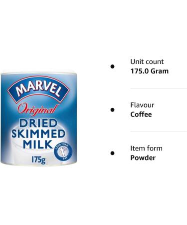 Marvel Dried Skimmed Milk Powder 175g - High Quality and Convenient - Buy Online on GoSupps.com