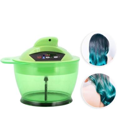 3 Colors Electric Mixer Electric Hair Coloring Bowl Mixer with Removable Fan Blade Fast and Even Mixing Time Saving Convenient Operation Perfect Saturation Stable Perf (Green) - Buy Online on GoSupps.com